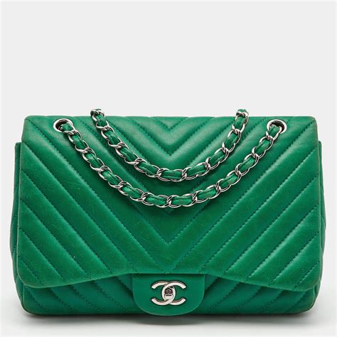 chanel chevron trendy cc bag|chanel green 17s chevron.